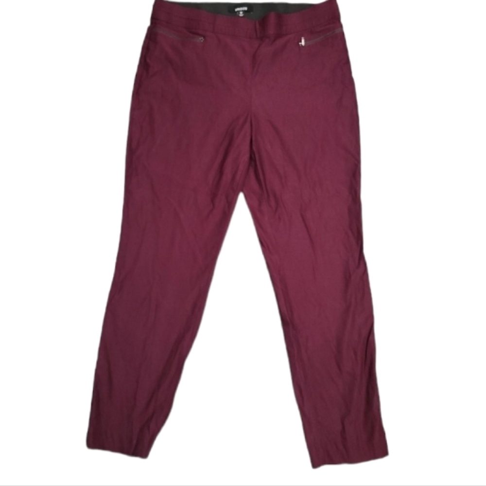 BRIGGS burgandy jeggings 16